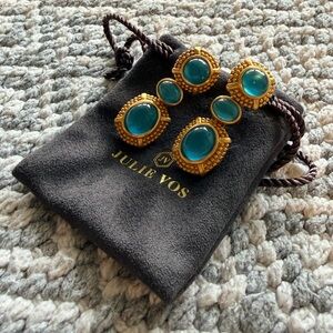 Julie Vos Cabochon Statement Earring